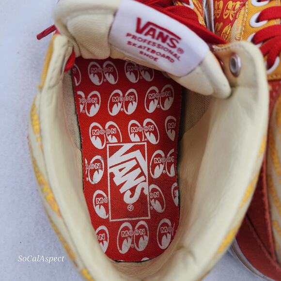 VANS Half Cab x Mooneyes Orange Rare Men size 5 - Picture 8 of 9